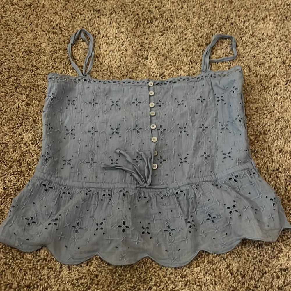 Arie blue tank top!